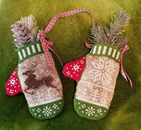 Reindeer in Flight Mittens